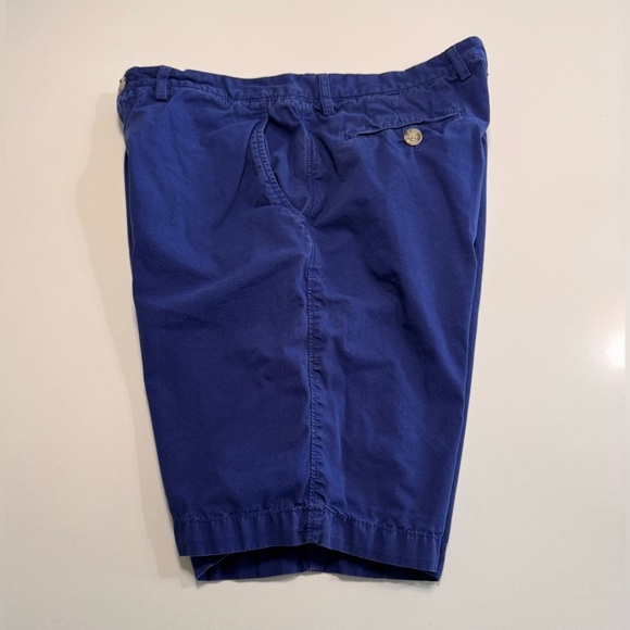 Johnnie O Shorts Mens Size 34X10 Blue Chino Golf 100% Cotton Flat Front Classic - Picture 3 of 11